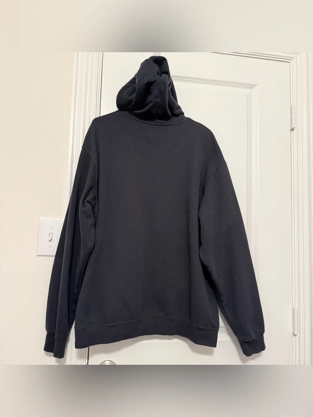 Nike Sportswear Black Full-Zip Hoodie XL Embroidered Swoosh Fleece
